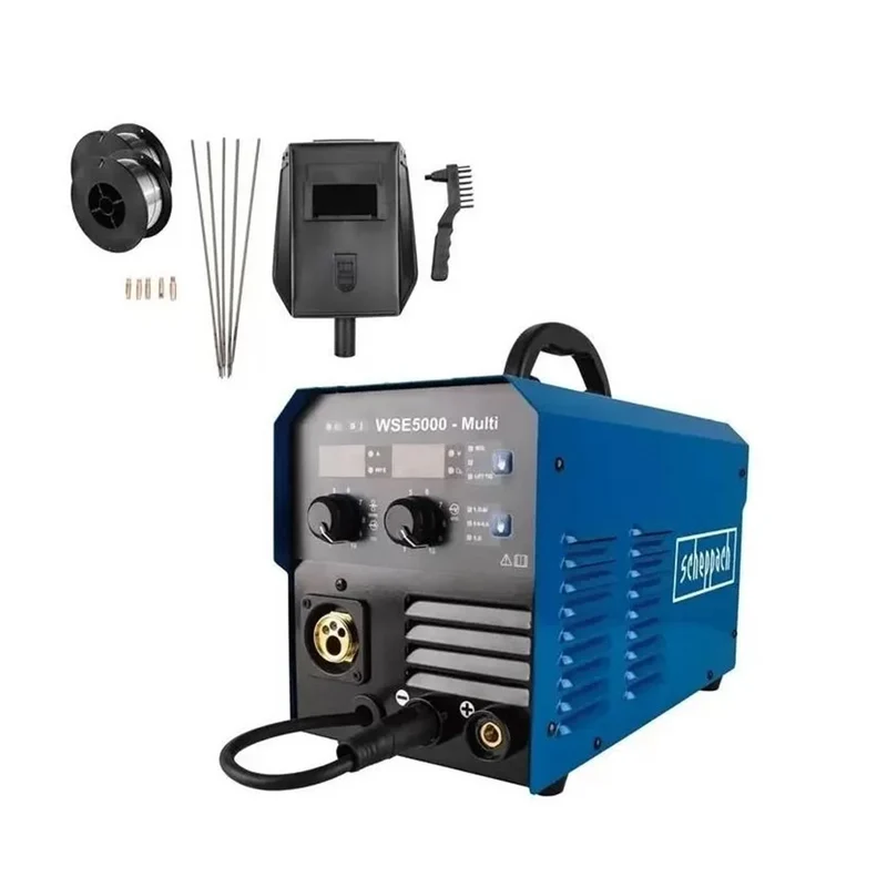 Scheppach WSE5000MULTI - Saldatrice 4in1 a filo MMA MIG TIG 200A
