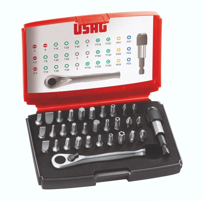USAG U05190628 - 519 RS6/3MM - Carrello porta attrezzi per officina linea RACING completo di 156 utensili