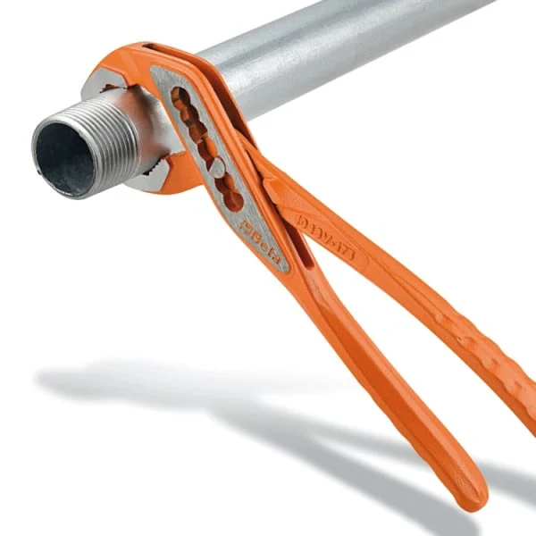 Beta 1048VN - Pinza Poligrip regolabile a cerniera chiusa, verniciata arancio - 250 mm