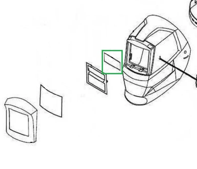 Beta 00070420102 VETRINO INTERNO per maschera Beta 7043 e 7042 n.2 pezzi per confezione