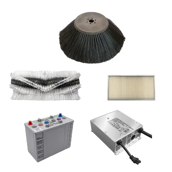 Lavor SLG 700 ET - Spazzatrice trazionata a batteria, incluso batteria al gel e caricabatterie fino a 680 mm di lavoro