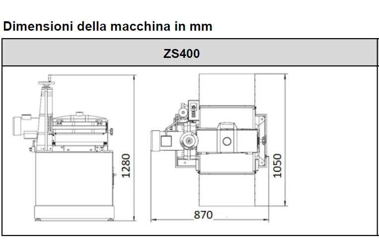 Holzmann ZS 400U - Calibratrice