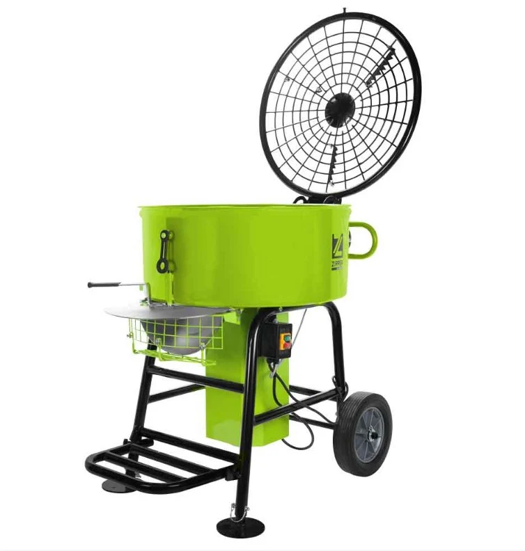 Zipper zi-zwm120 Miscelatore per malta ad azione forzata 120 l 1100 w , 220V