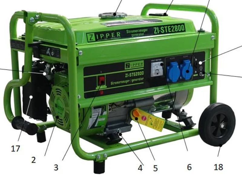 ZIPPER ZI-STE2800 Generatore di corrente max 2,8KW 2x230V