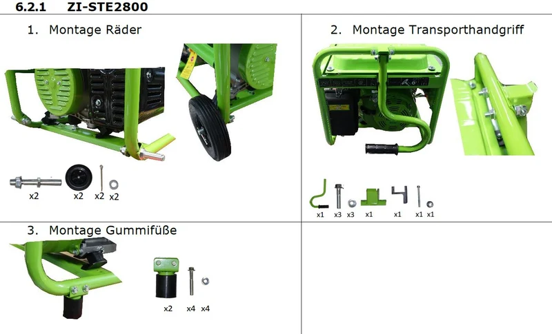 ZIPPER ZI-STE2800 Generatore di corrente max 2,8KW 2x230V