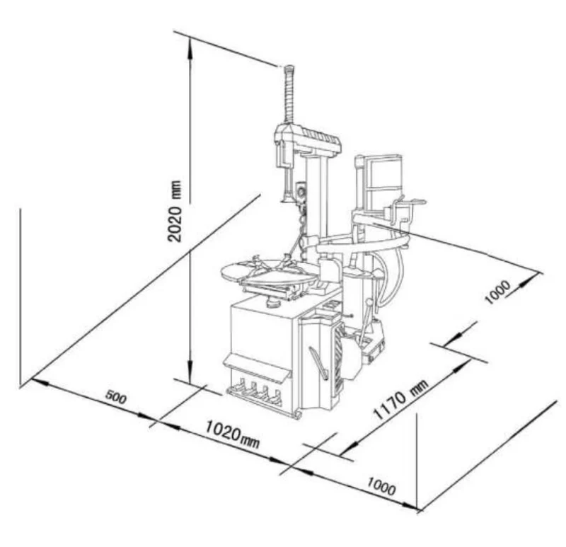 ZIPPER ZI-RMM94H_230V - Smontagomme auto furgoni 230V