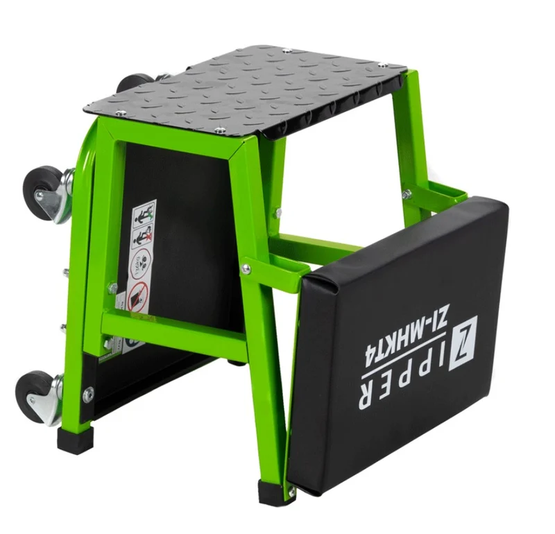 Zipper zi-mhkt4 Sgabello seggiolino carrello con scaletta e ruote officina auto moto