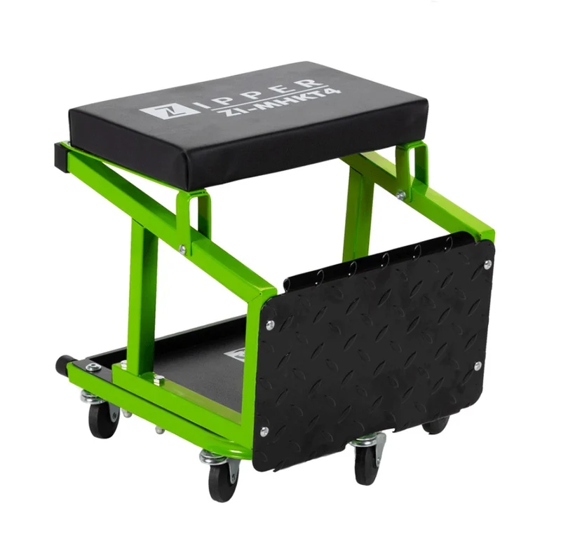 Zipper zi-mhkt4 Sgabello seggiolino carrello con scaletta e ruote officina auto moto