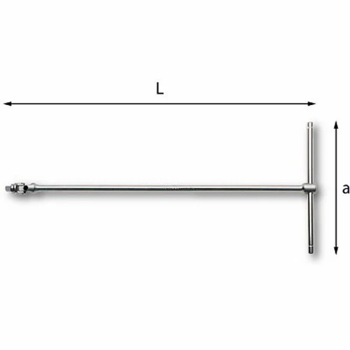 Usag 273 1/2 Q - Chiave a T con attacco quadro snodato