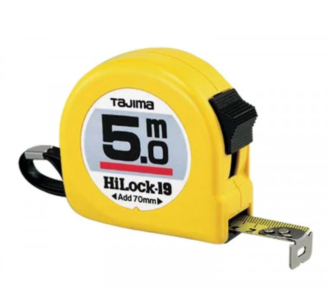 TAJIMA TLC195G FLESSOMETRO HI-LOCK SERIE GIALLA 19 MM PER 5 METRI
