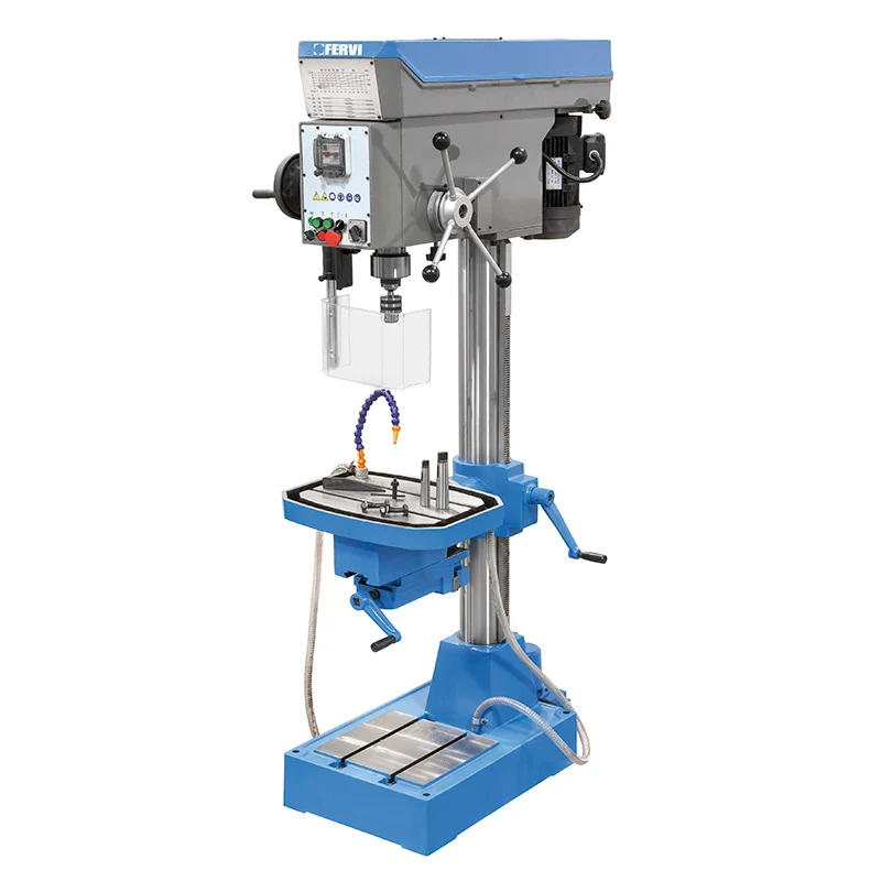 Fervi T072 - Trapano a colonna con trasmissione a cinghia 400V 50 Hz 1,1/1,9 kW