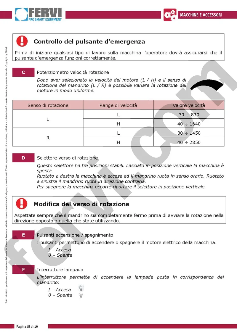 Fervi T061A - Trapano fresa da banco ad ingranaggi