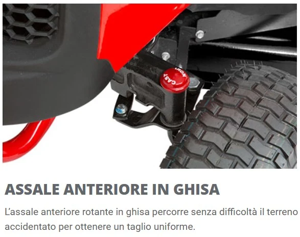 Snapper SPX210 - Trattorino rasaerba con piatto da 117 cm ed avviamento elettrico