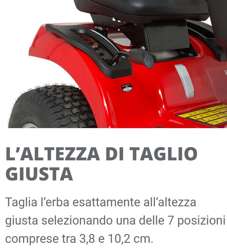 Snapper SPX110 - Trattorino rasaerba con Piatto da 107 cm ed avviamento elettrico