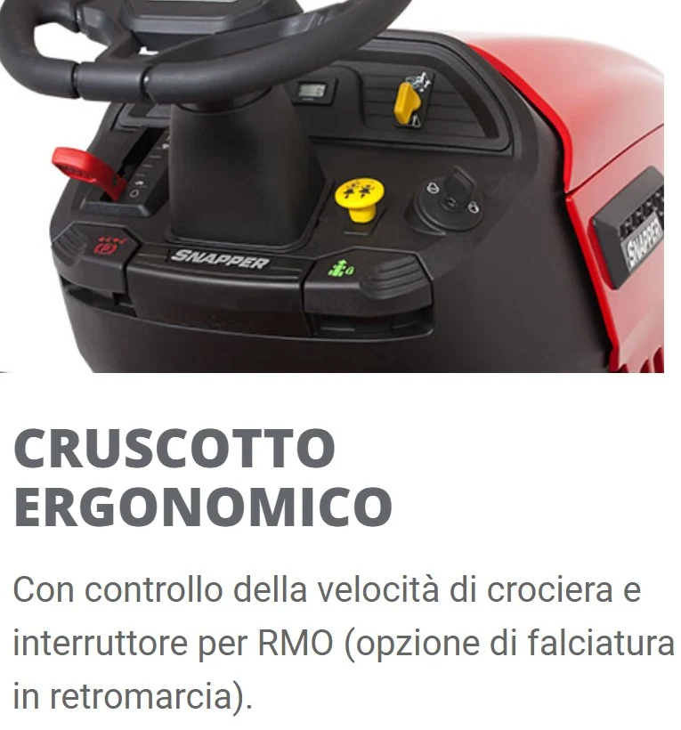 Snapper SPX110 - Trattorino rasaerba con Piatto da 107 cm ed avviamento elettrico