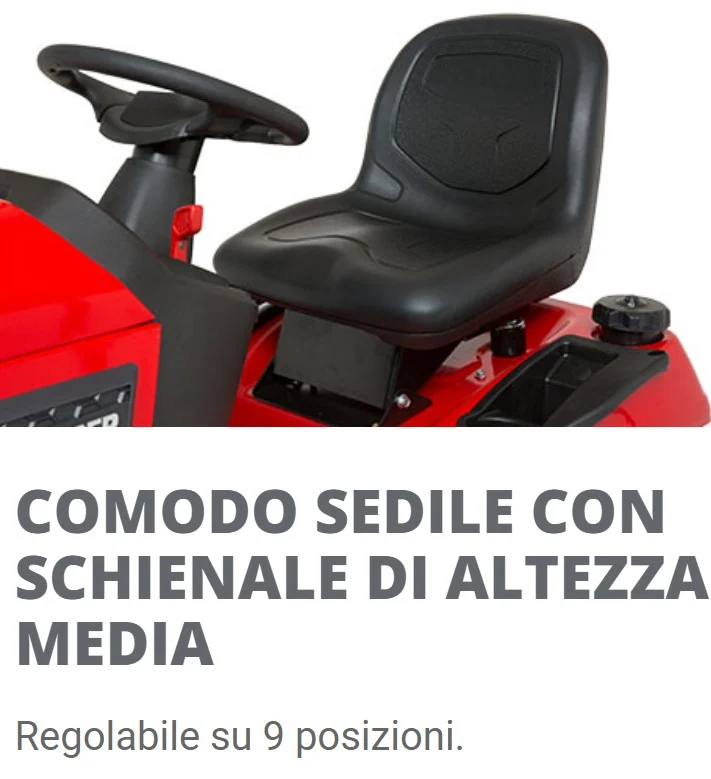 Snapper SPX110 - Trattorino rasaerba con Piatto da 107 cm ed avviamento elettrico
