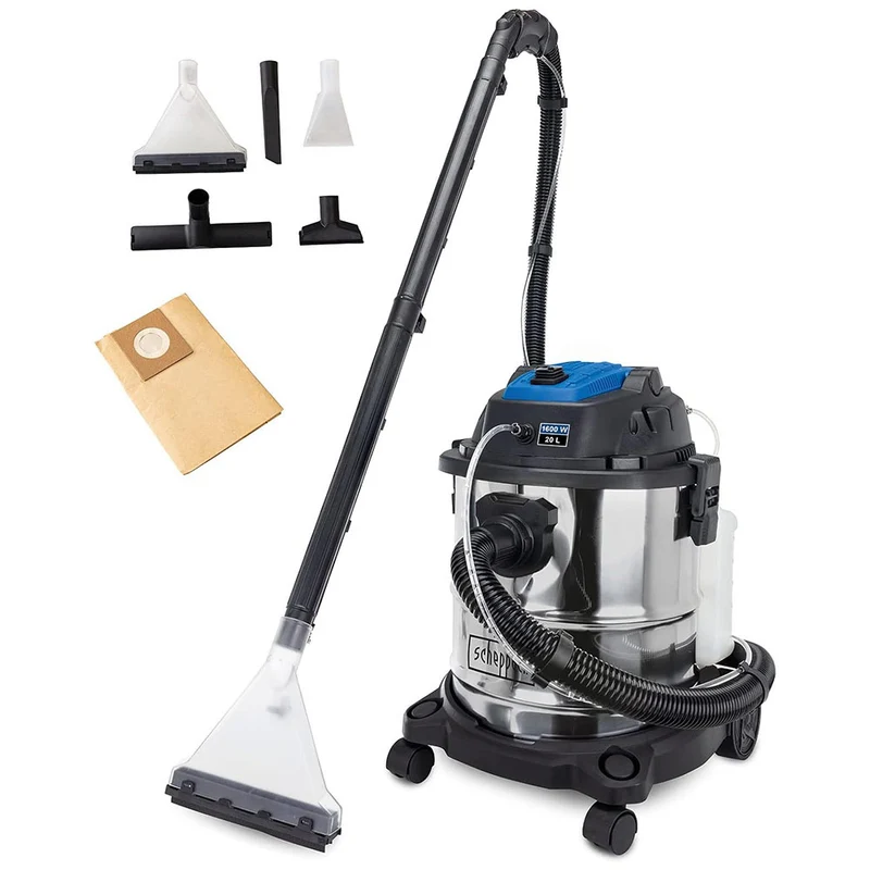 Scheppach SPRAYVAC20 - Aspiratore lava moquette tessuti tappezzerie 1600W