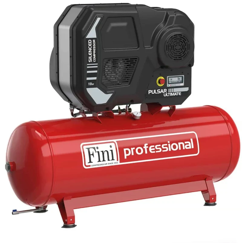 Fini PULSAR ULTIMATE K50-500-10 TA con ETMI , 500litri 10 bar , 10 Hp , 400v , silenziato professionale