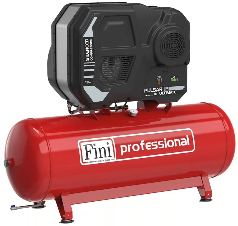 Fini PULSAR ULTIMATE K50-500-10 TA , 500litri 10 bar , 10 Hp , 400v , silenziato professionale