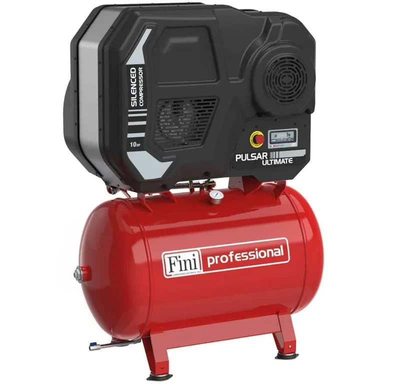 Fini PULSAR ULTIMATE K50-270-10 SD , 270 litri , 10 bar , 10 Hp , 400v , silenziato professionale con ETMI