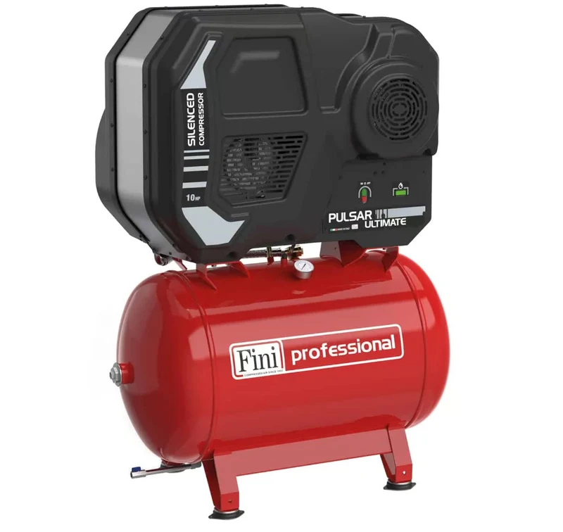 Fini PULSAR ULTIMATE K50-270-10 TA , 270 litri , 10 bar , 10 Hp , 400v , silenziato professionale