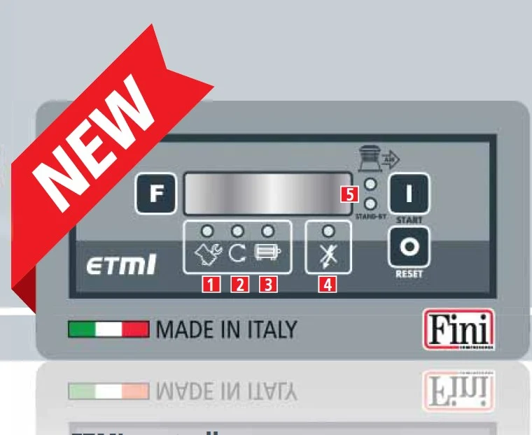 Fini PULSAR ULTIMATE K30-270-5,5 SD 270 litri , 10 bar , 5,5 Hp , 400v , silenziato , professionale , compatto, con ETMI