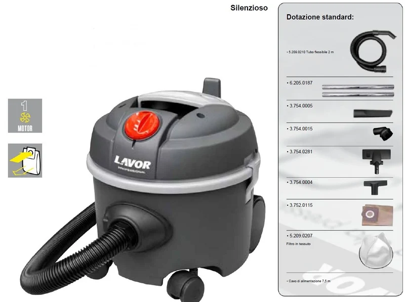 Lavor SILENT - Aspirapolvere PROFESSIONALE
