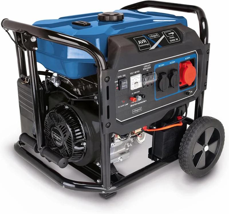 Scheppach SG7100X - Generatore di corrente 4 tempi 5,5 KW accensione elettrica - monofase/trifase