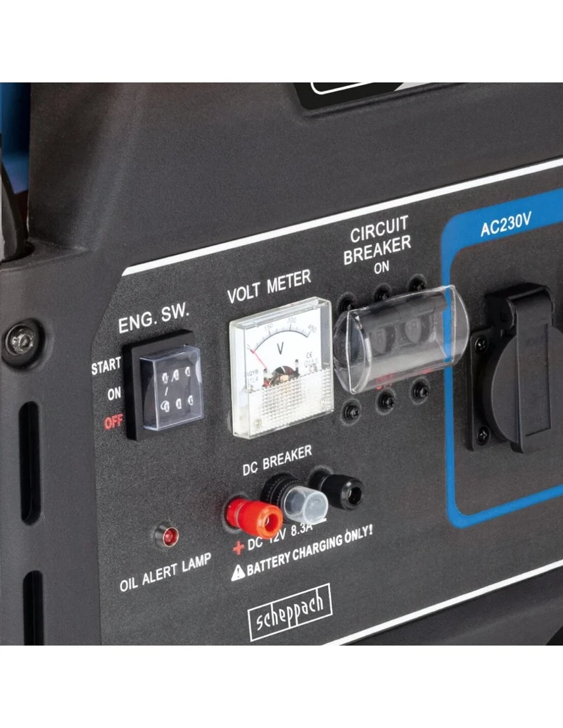 Scheppach SG7100X - Generatore di corrente 4 tempi 5,5 KW accensione elettrica - monofase/trifase