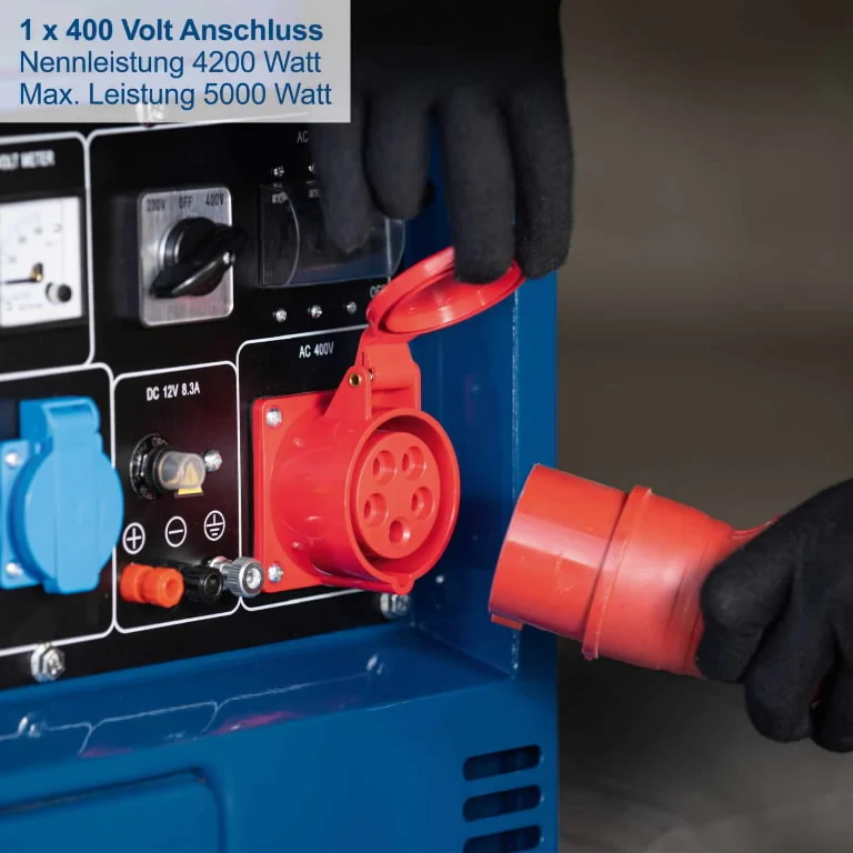 Scheppach SG5200D - Generatore di corrente diesel 5,0 Kw - monofase/trifase