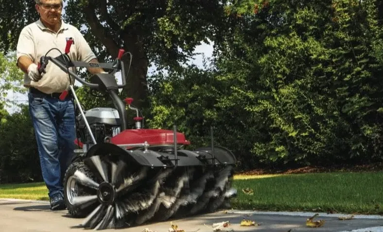 Scheppach SC2200PE - Spazzatrice a scoppio multifunzione con avviamento a scoppio