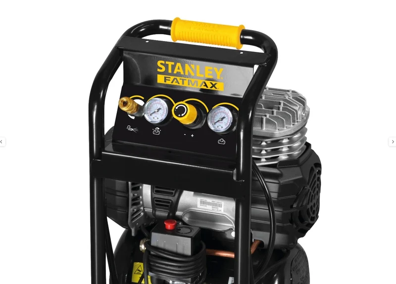 Stanley S 244/8/10 PCM - Compressore aria portatile silenzioso non lubrificato 10 litri
