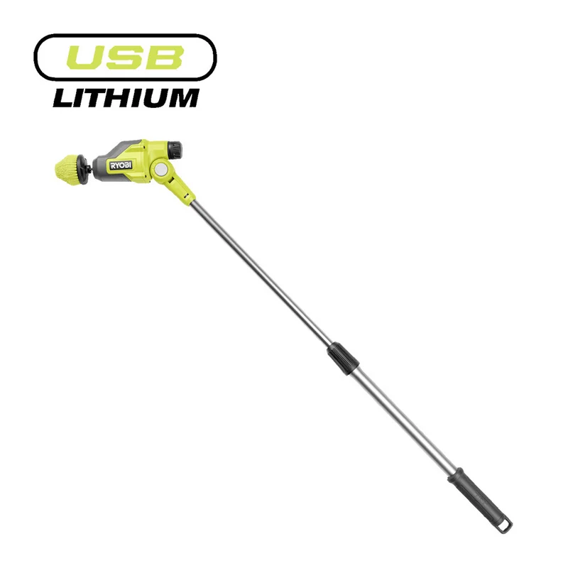 Ryobi RTS4-0 - Kit Spazzola telescopica a batteria USB Lithium - solo corpo