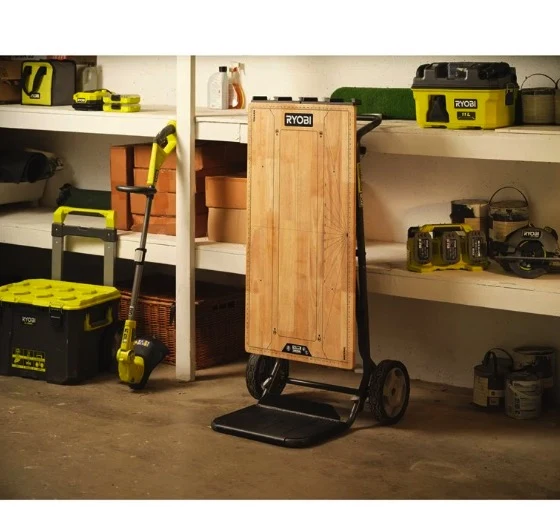 Ryobi RWBSB-01 - Banco da lavoro pieghevole e carrello in legno su ruote