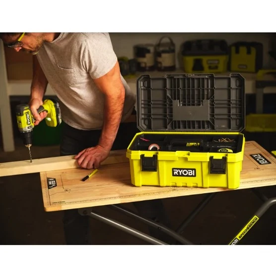 Ryobi RWBSB-01 - Banco da lavoro pieghevole e carrello in legno su ruote