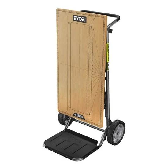 Ryobi RWBSB-01 - Banco da lavoro pieghevole e carrello in legno su ruote