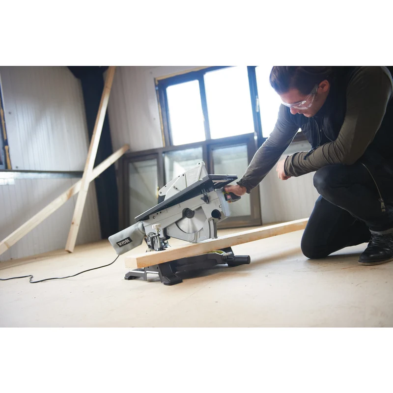 Ryobi RTMS1800-G - Troncatrice legno combinata con pianetto - 1800W MM.254