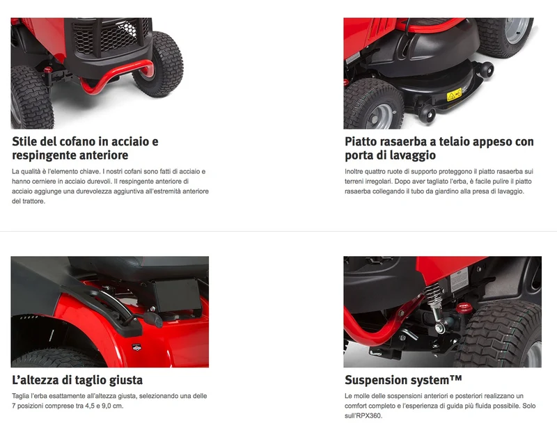 Snapper RPX360 - Trattorino rasaerba con motore Briggs & Stratton, taglio 107cm + Kit mulching