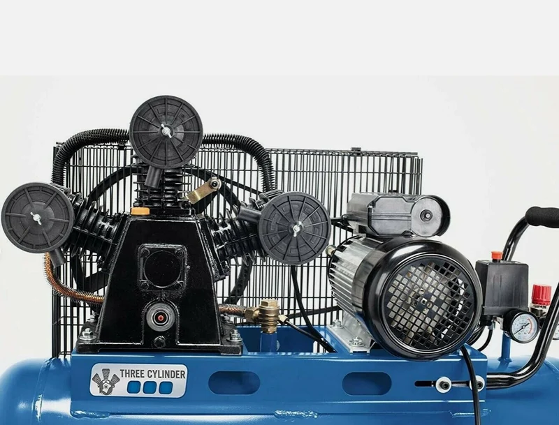Scheppach hc550tc 230v Compressore a cinghia 100lt 3 cilindri 3cv 10 bar