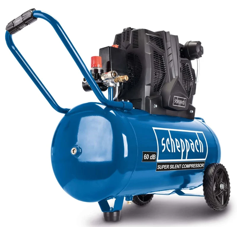 Scheppach hc51si Compressore aria super silenziato 50lt 1.5Kw 8 bar