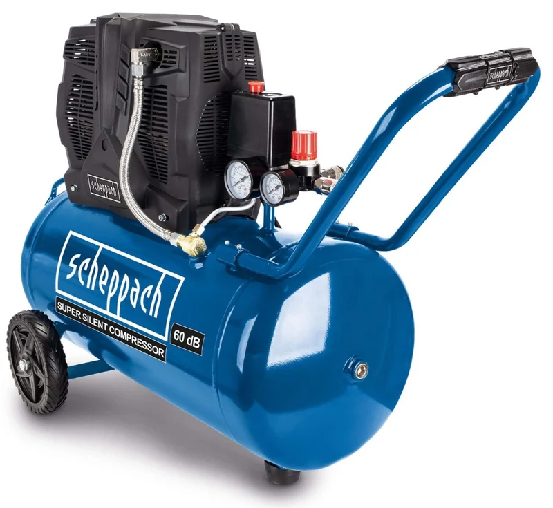 Scheppach hc51si Compressore aria super silenziato 50lt 1.5Kw 8 bar
