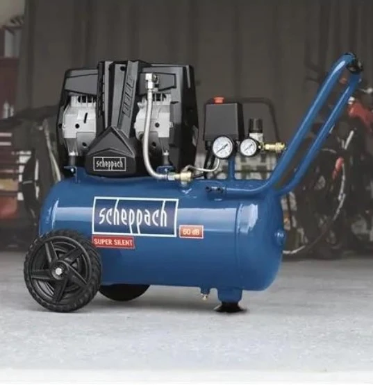 Scheppach hc25si Compressore supersilenziato 24lt bicilindrico 1.1Kw 8bar 60 dB 220v e di Design