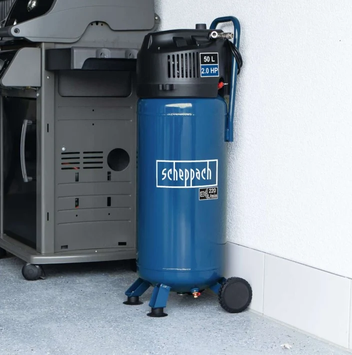 SCHEPPACH HC51V Compressore aria verticale 50 litri 10 bar 220v , senza olio
