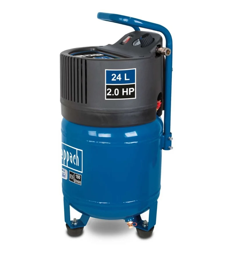 Scheppach hc24v Compressore verticale 24 litri 1,5 hp compatto , 220v , 1500w , senza olio