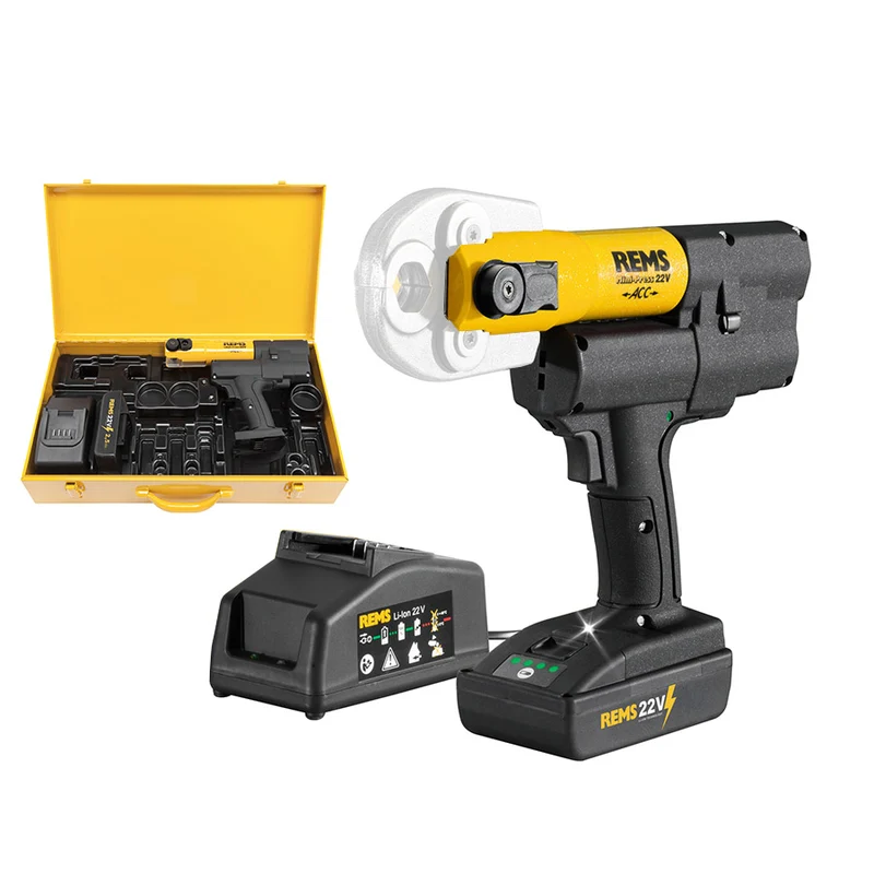 Rems Mini-Press 22V ACC - Pressatrice a batteria per tubi fino a Ø 40 mm