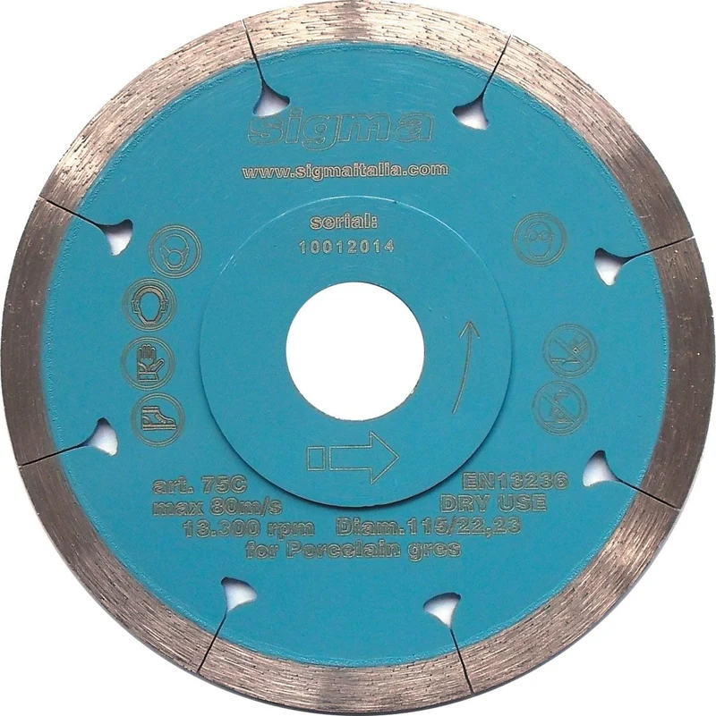 Disco diamantato Ø115mm Sigma 75C per KERA-CUT