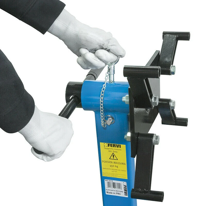 Fervi S019 - Supporto motore/cavalletto per sollevamento motore paranco