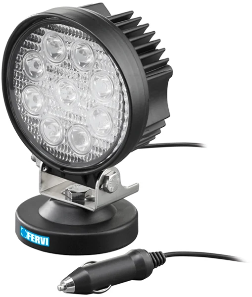 Fervi 0713/27 - Faretto a led con base magnetica 27w