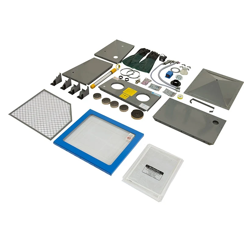Fervi 0580S - Sabbiatrice da banco per officina completa di pistola e guanti con OMAGGIO