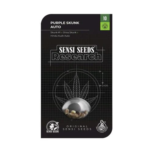 SENSI SEEDS - PURPLE SKUNK AUTO - RESEARCH - 3 SEMI